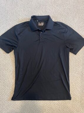 Under Armour Men's Black Polo Shirt